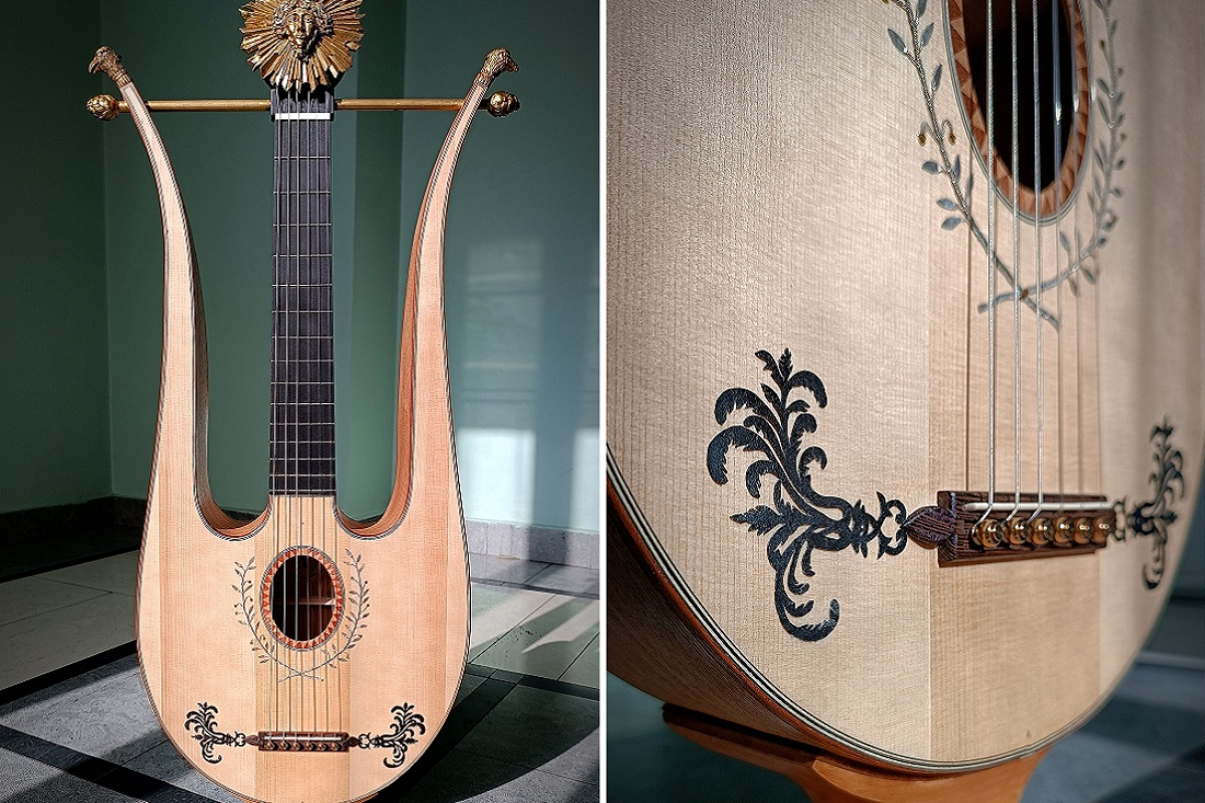 Удивительную лирогитару сделал своими руками новосибирский музыкант