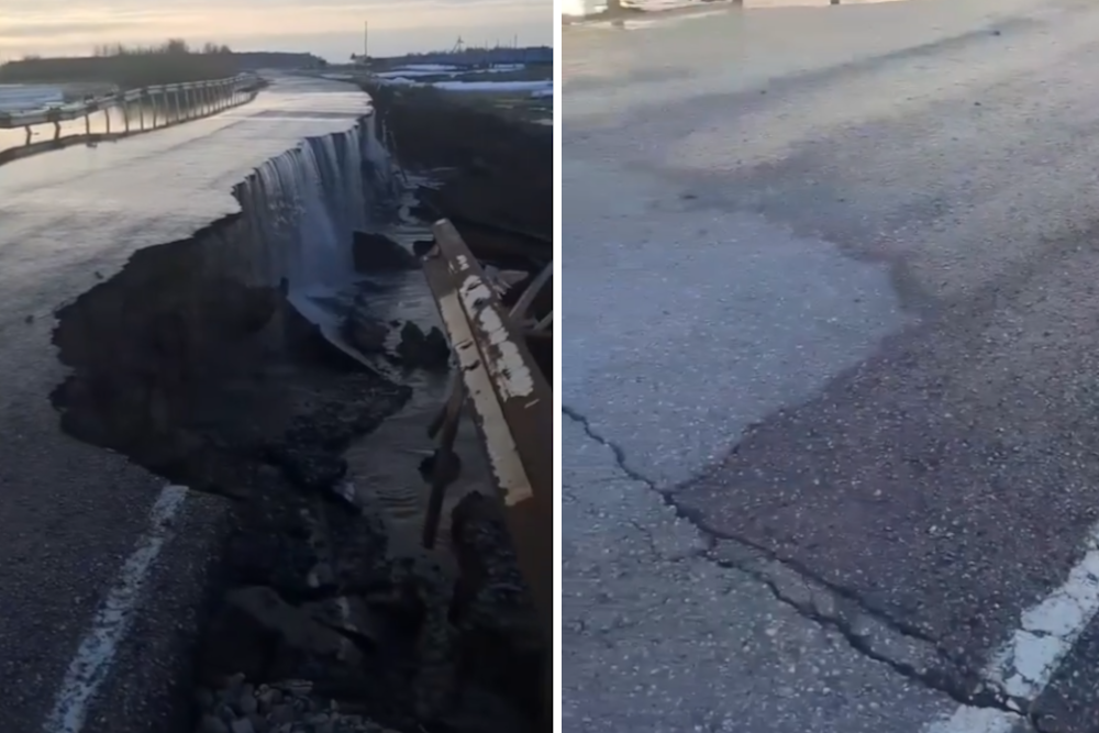 Из-за паводка в Новосибирской области полностью перекрыли дорогу