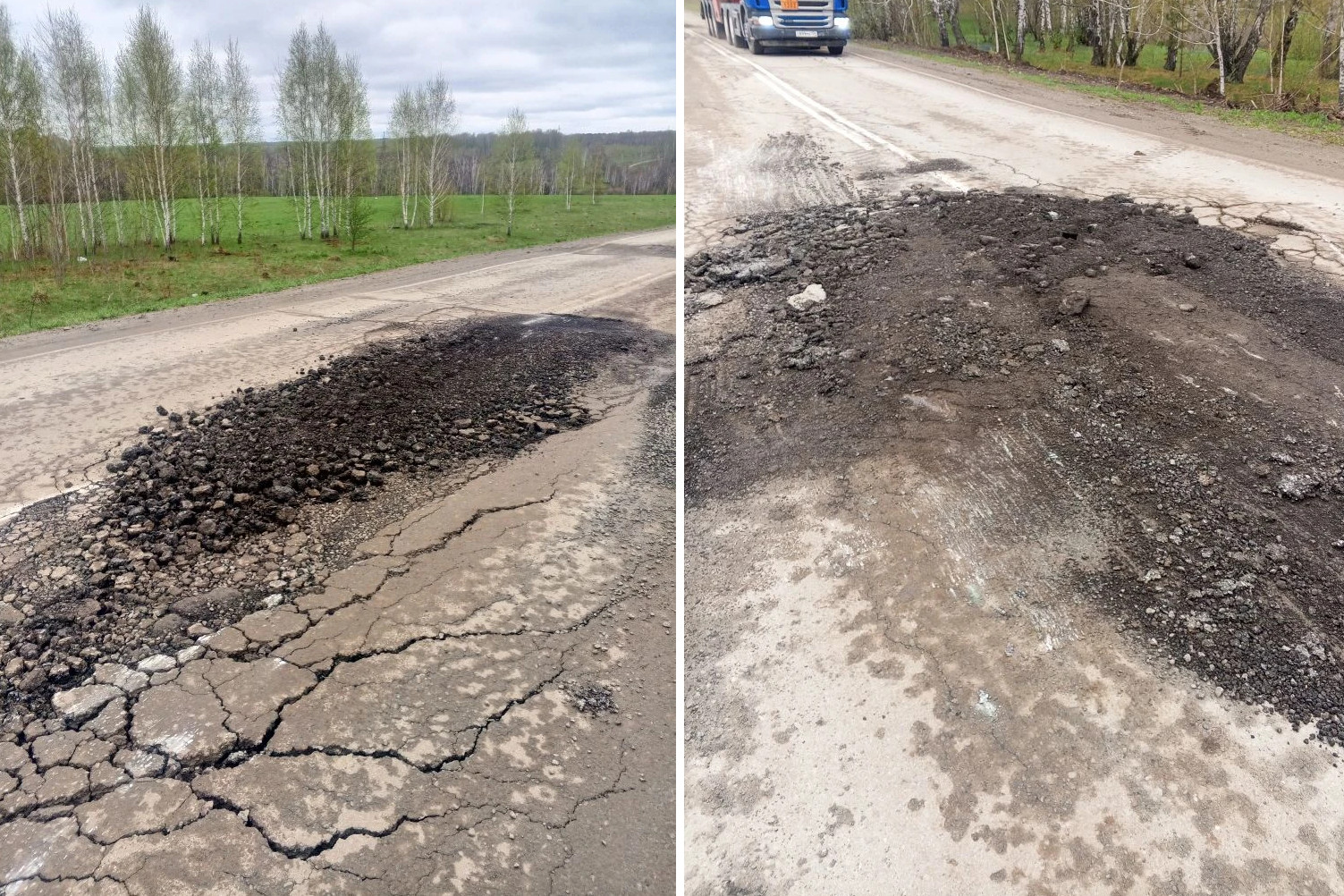 Движение грузовиков запретили на дороге к Витаминке под Новосибирском
