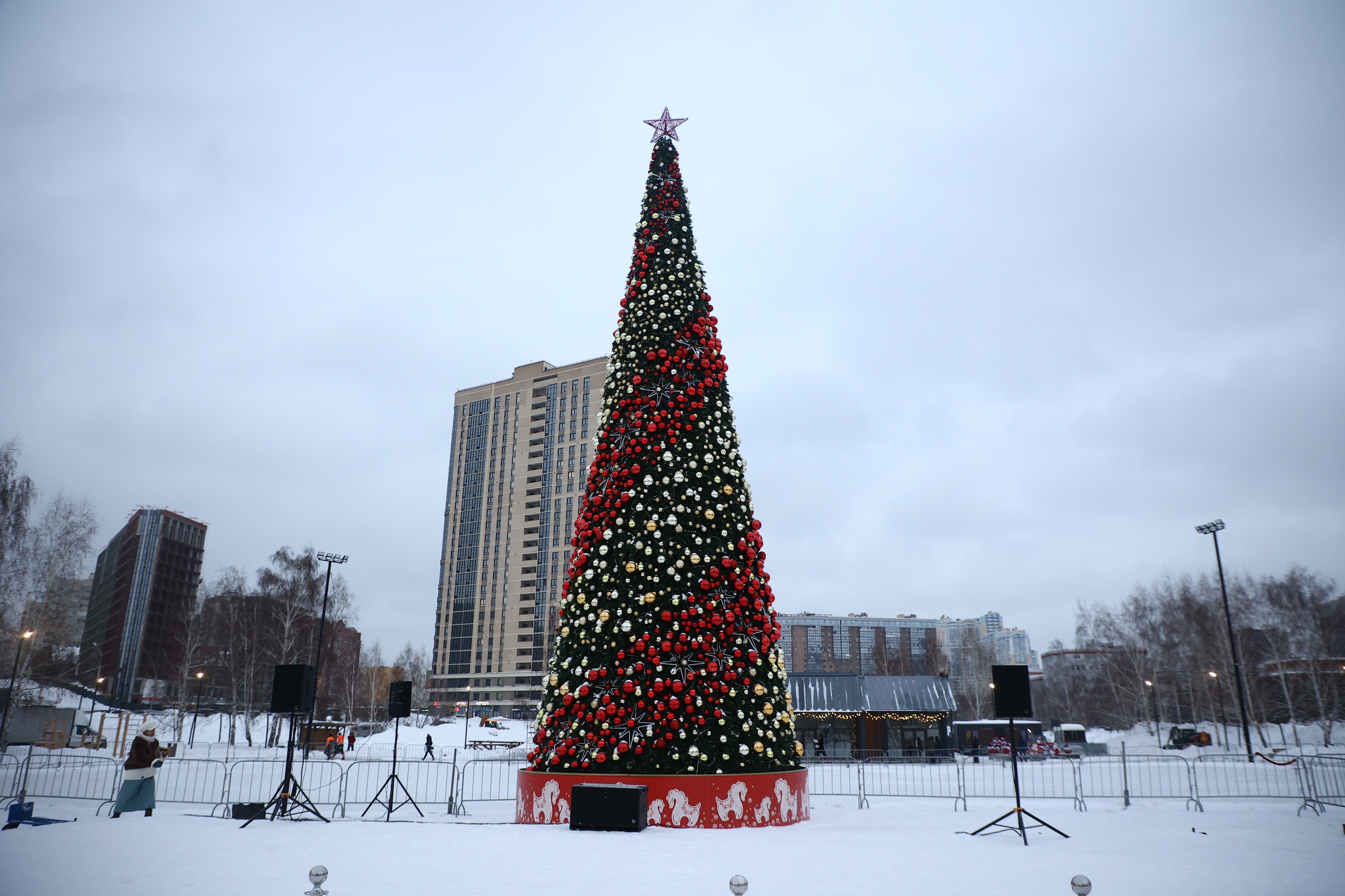Новогодняя ёлка в Бугаков-парке поборется за звание лучшей в России