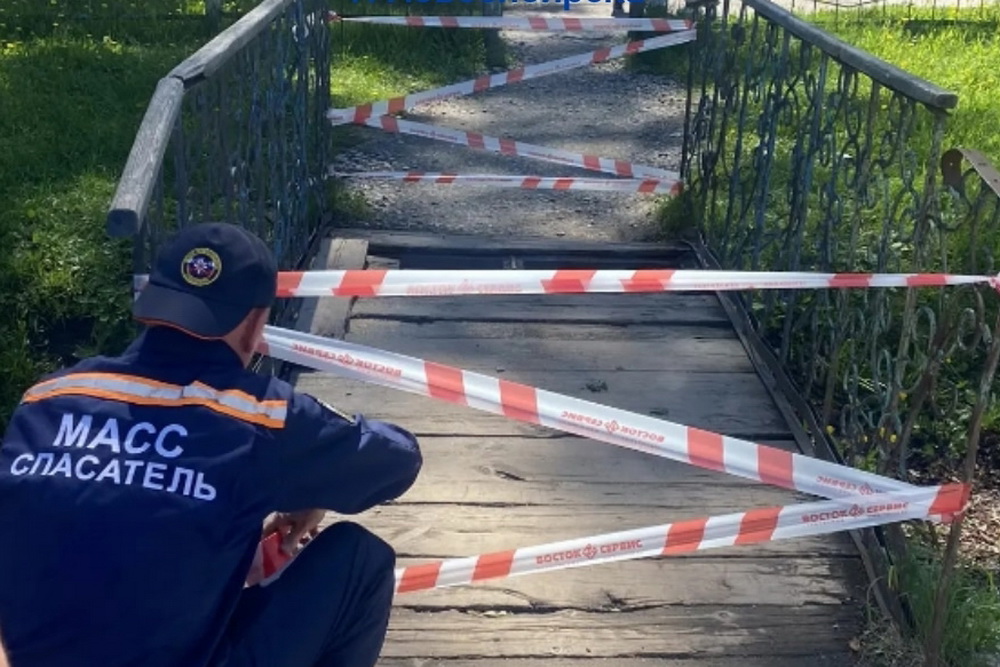 Попавшую в ловушку пешеходного моста девочку спасли в Новосибирске