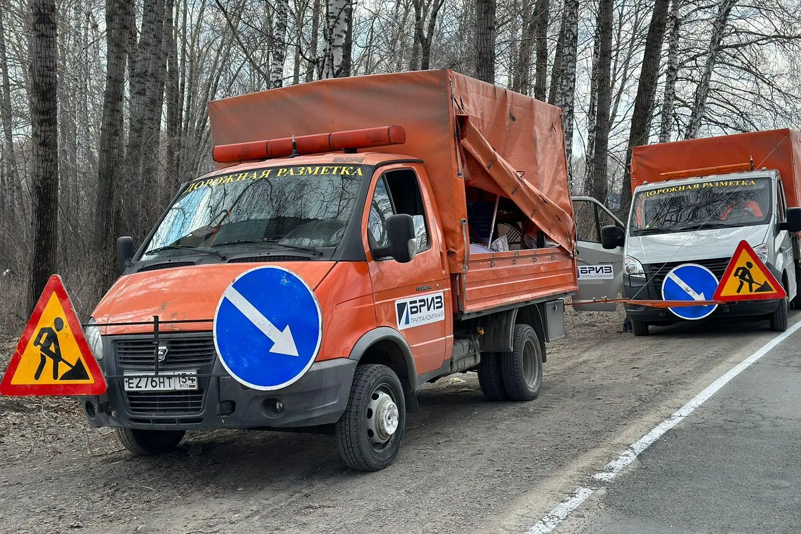 Сезон нанесения дорожной разметки начался в Новосибирской области