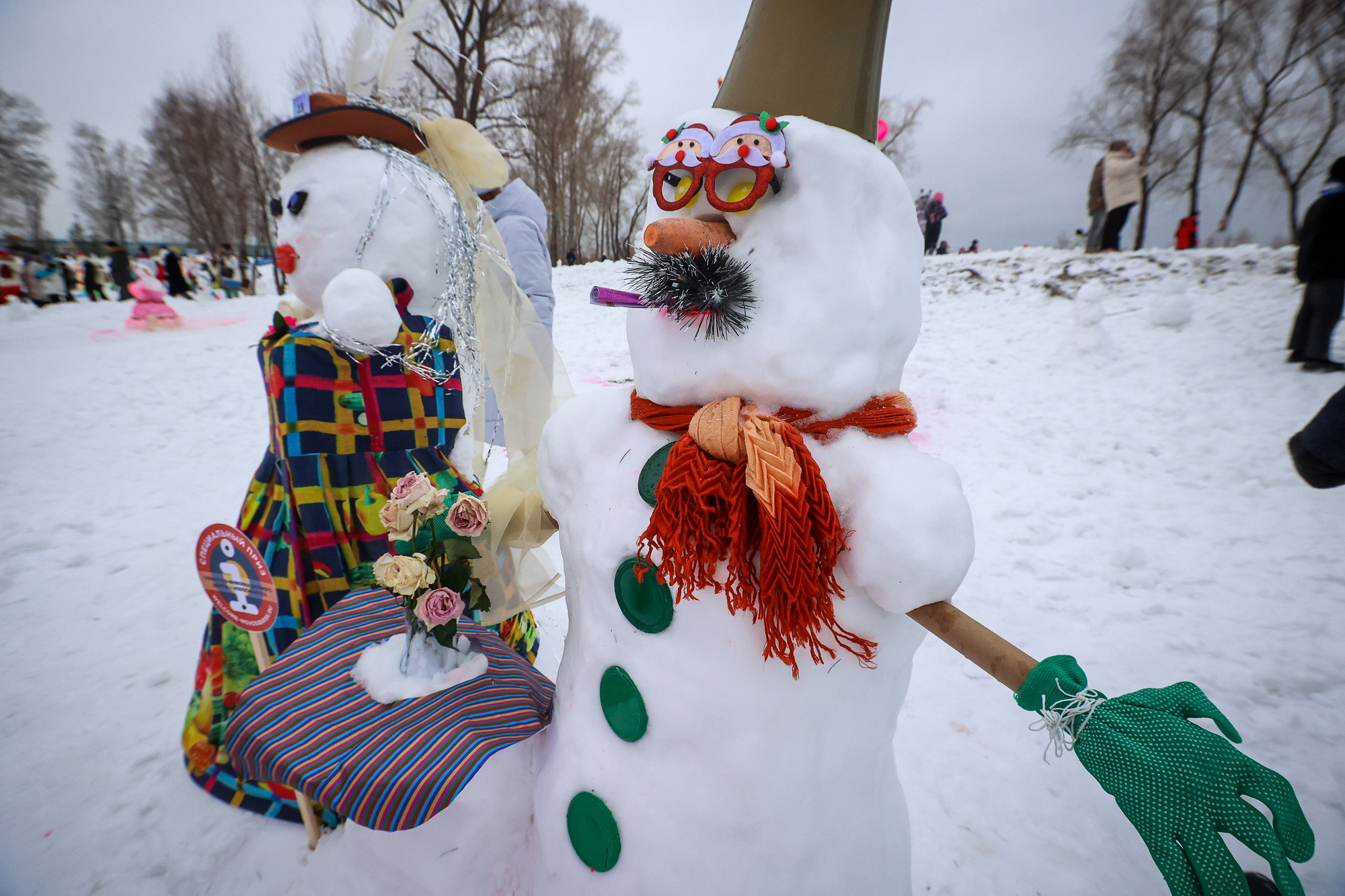 Лепить снежных баб приглашают новосибирцев в парк «Арена»