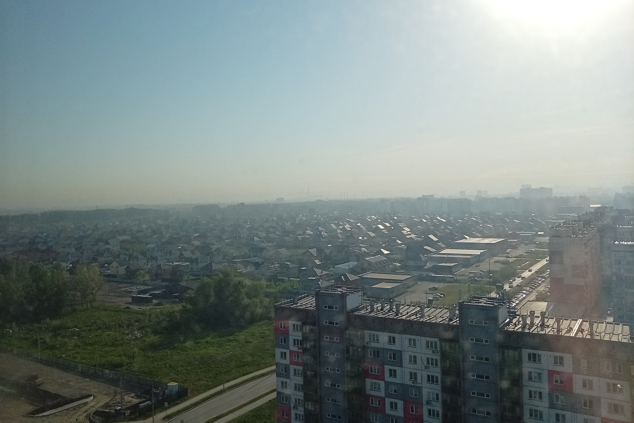 Новосибирск накрыло дымом от лесных пожаров в Красноярском крае