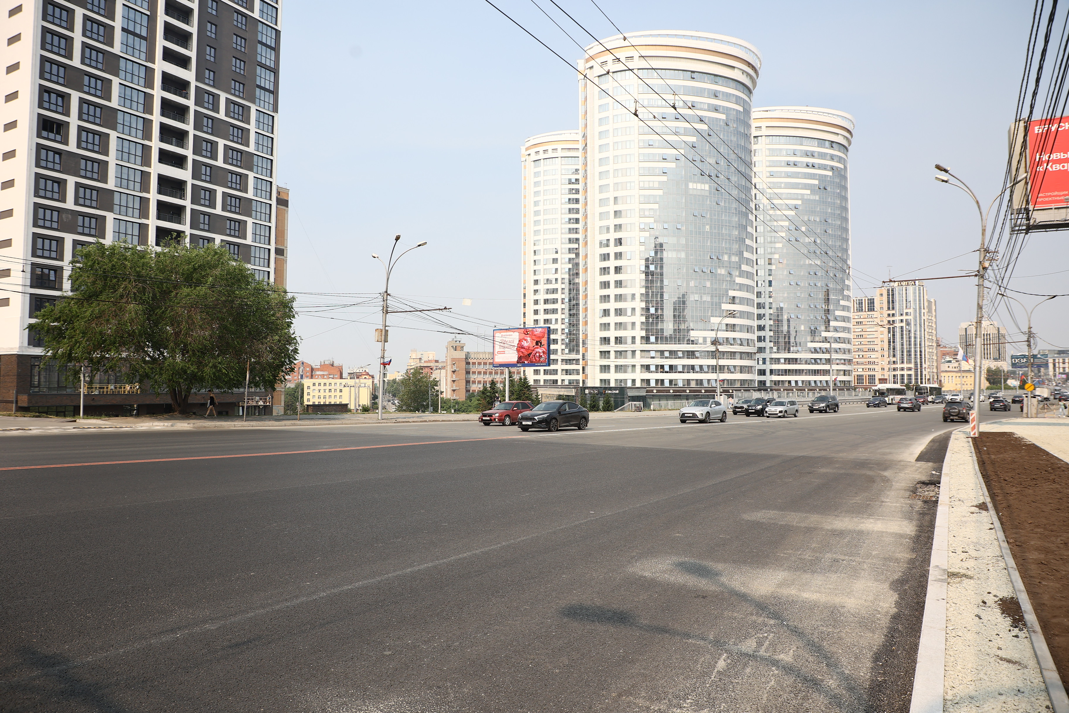 Километровый участок улицы Кирова в Новосибирске обновят к концу июня