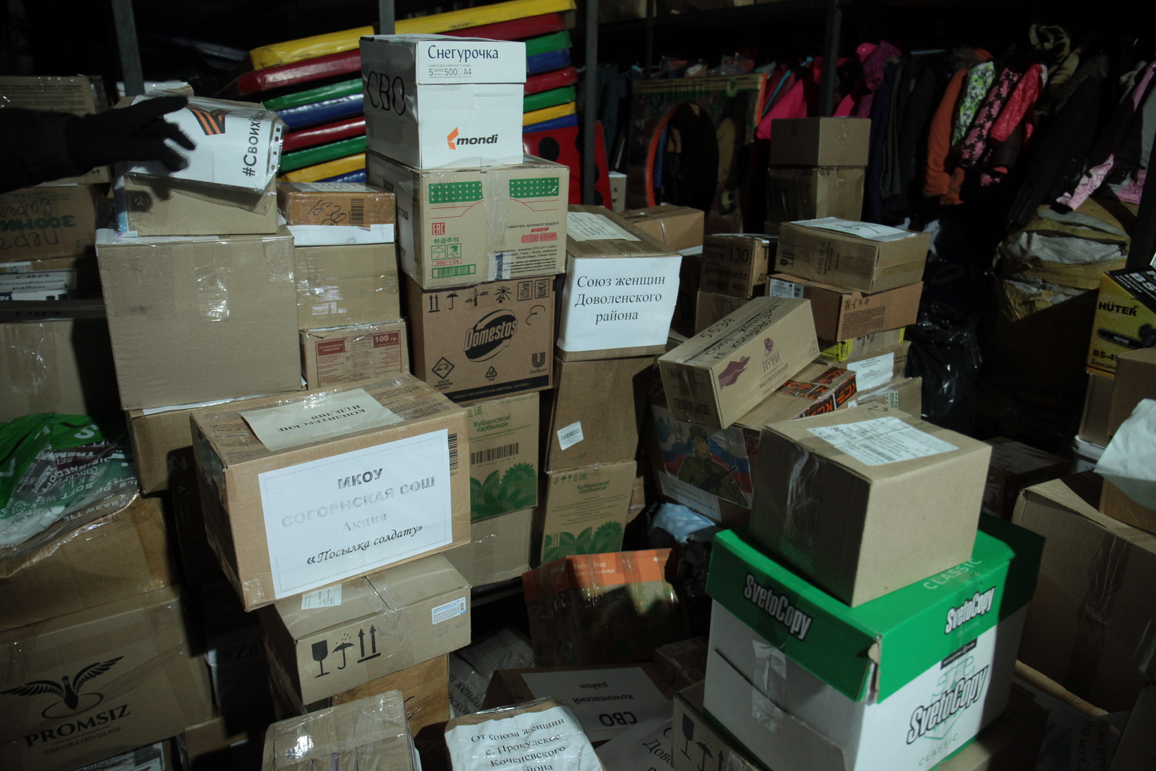 354 автомобиля с грузами отправили новосибирцы на СВО с начала года