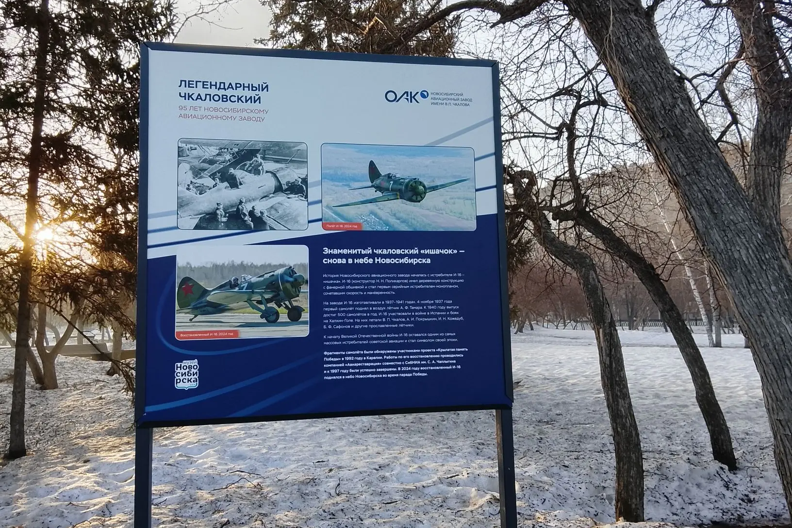 Легендарный Чкаловский: в Новосибирске развернули новую уличную выставку