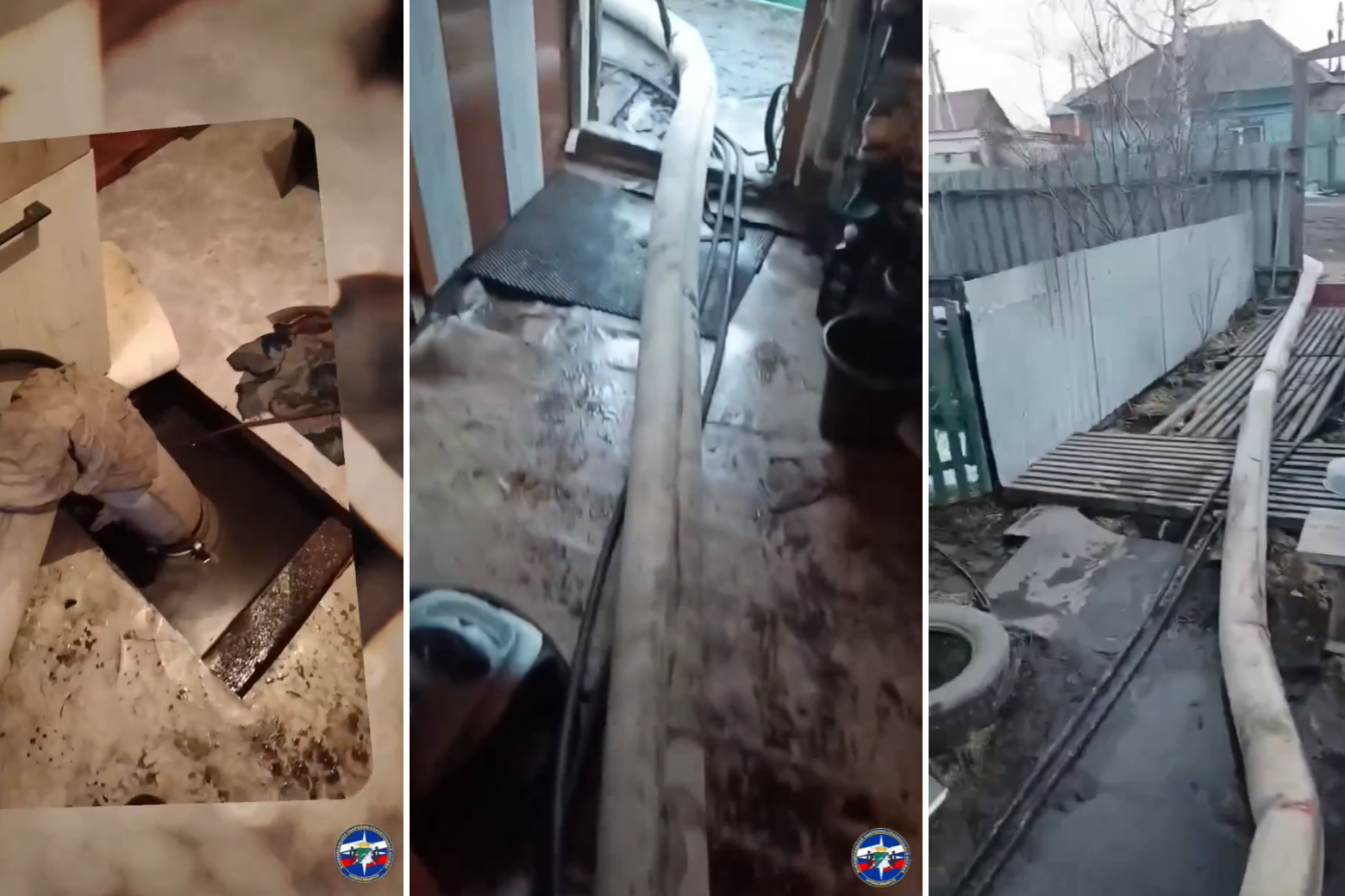 Спасатели 10 часов непрерывно качали воду в частном секторе Новосибирска