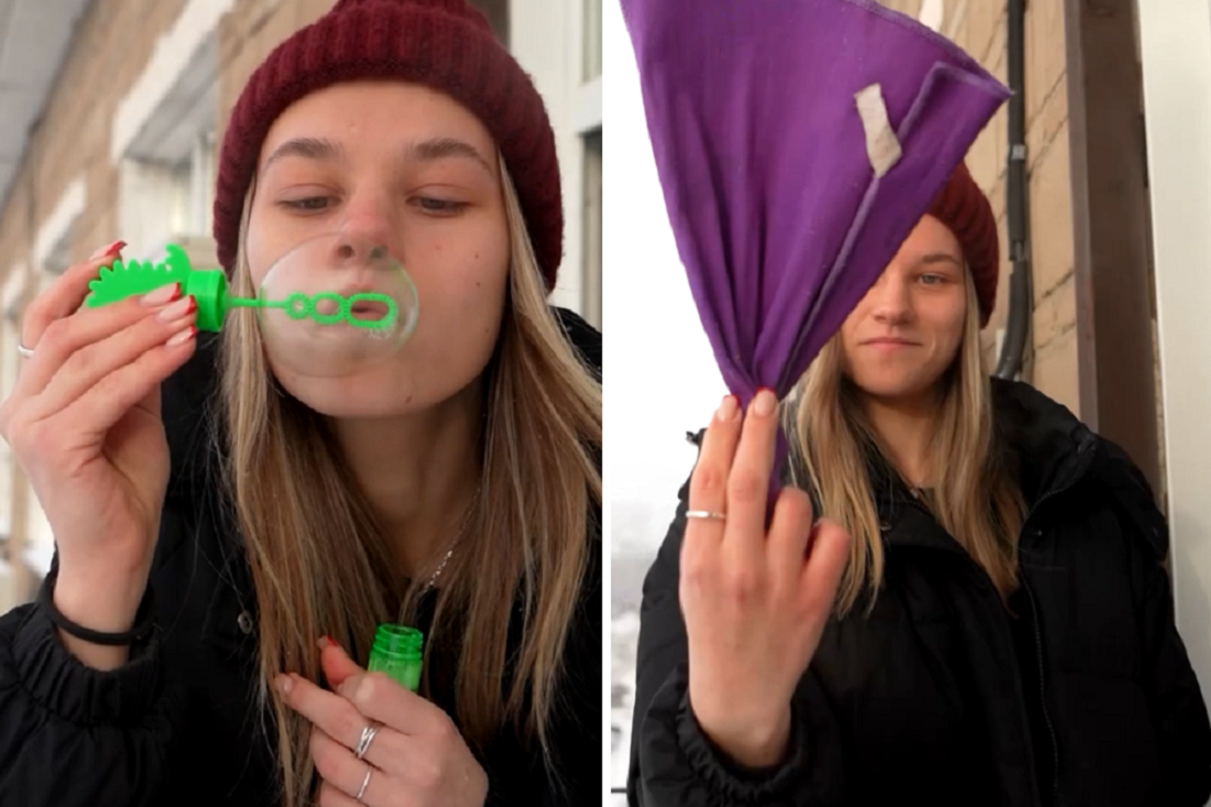 Волшебные пузыри и облако из кипятка: смотрите эксперименты на морозе