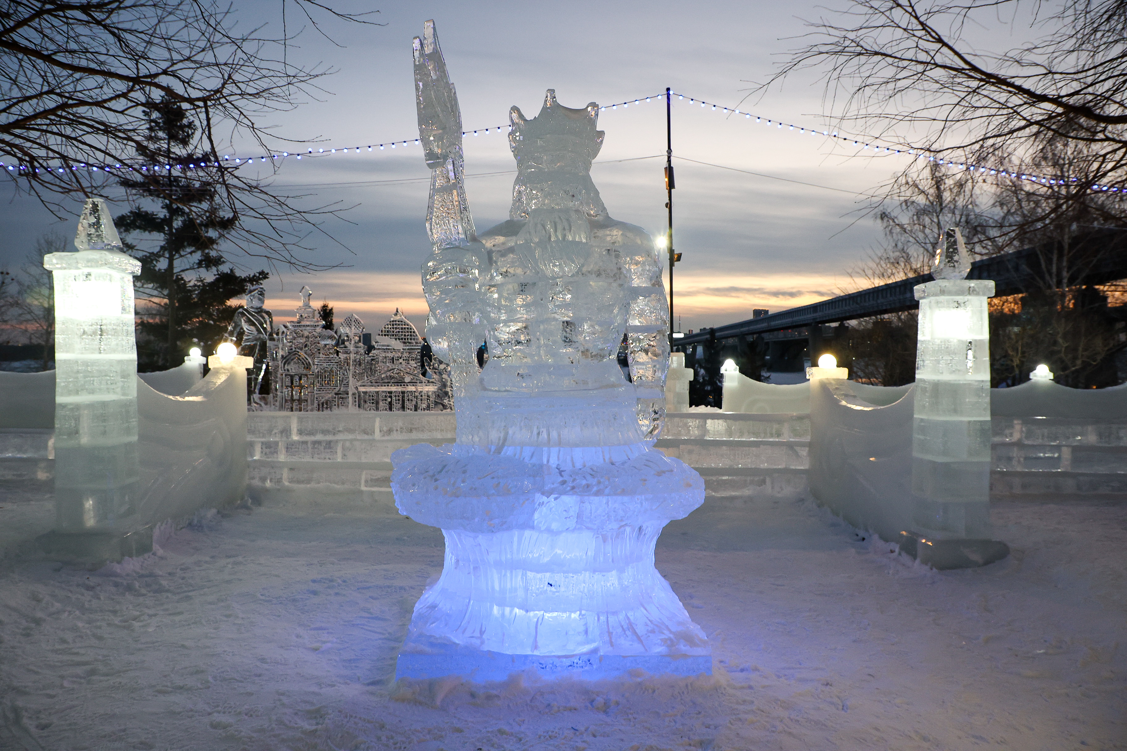 Ледовый городок на Михайловской набережной приостановил работу в морозы