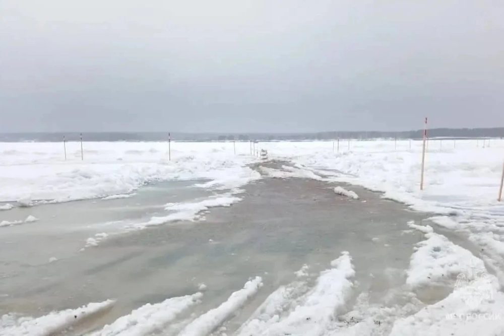 Одну из ледовых переправ закроют 26 марта в Новосибирской области