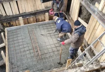 Завершают строительство ливнёвки в пойме реки Каменки в Новосибирске