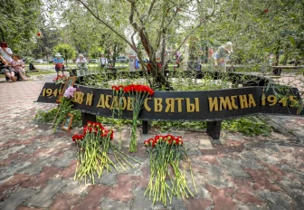 День памяти и скорби встретили новосибирцы у «Плакучей ивушки»