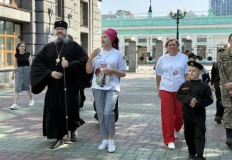 «Поезд Победы» посетили митрополит Варфоломей и православная молодёжь