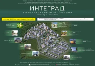 В 2029 году сдадут первое жильё микрорайона для учёных Интеград в Новосибирске