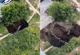 Провал грунта в Горском микрорайоне ликвидируют за три недели