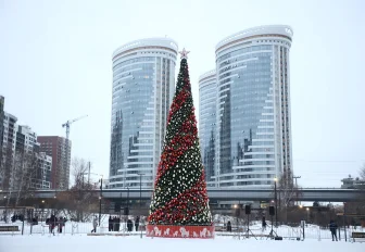 Мэр Кудрявцев открыл новогоднее пространство в Бугаков-парке