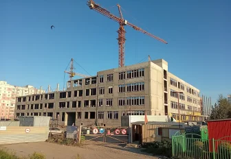 Как в Чистой слободе строят школу на 1100 мест: фото и видео