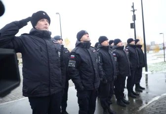 Модульный пост полиции открыли в новосибирском парке «Арена»