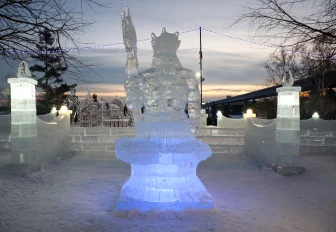 Ледовый городок на Михайловской набережной приостановил работу в морозы