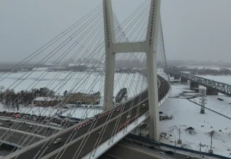 20 тысяч машин проезжают в сутки по новому мосту через Обь в Новосибирске