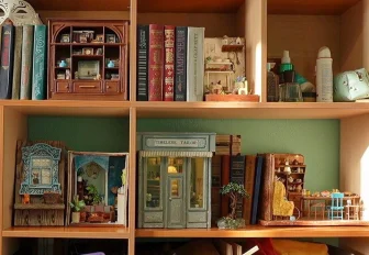 Миниатюры для книжных полок делает мастерица из Новосибирска