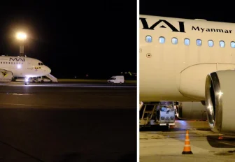 Первый самолёт из Мьянмы встретили в аэропорту Толмачёво