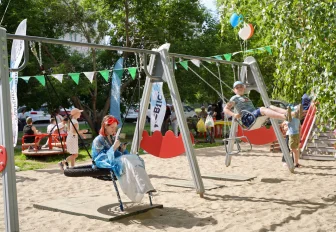 Новые игровые площадки в Новосибирске открыла «Единая Россия»