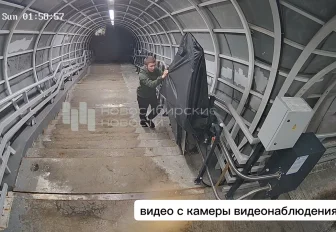 Вандал сломал платформы для инвалидов на пешеходном мосту у «Колыванской» 