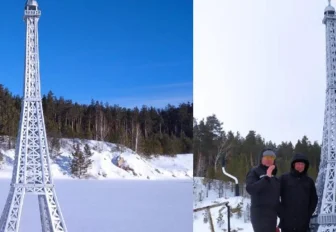 Эйфелеву башню весом в полтонны затопят в озере под Новосибирском