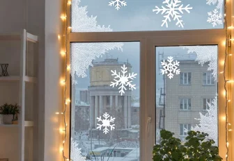 Ящик мандаринов подарят «Новосибирские новости» за лучшее новогоднее окно