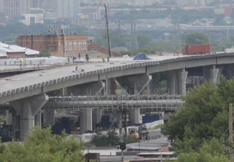 С дрона показали готовность четвёртого моста и развязок в Новосибирске