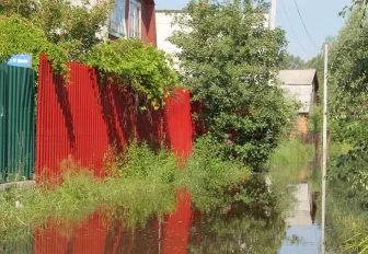 Из-за подъёма воды в Оби подтопило дачи в Новосибирске