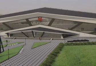 Монтаж крыши на станции метро «Спортивная» — смотрите в минутном ролике