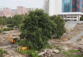 С опережением графика идёт строительство сквера Бугакова в Новосибирске