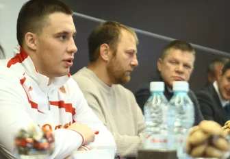 Мэр Кудрявцев встретился с призёрами мирового первенства по самбо