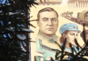 Мэр Кудрявцев: новый патриотический мурал открыли в студгородке СГУПСа