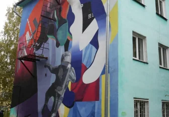 Женский взгляд на подвиг Гагарина и Королёва воплотили в граффити