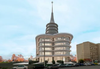 Здание со шпилем может появиться на месте 16-летнего долгостроя на Маркса