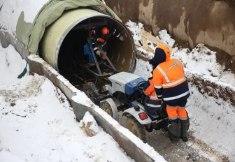 Реконструкцию стратегически важного коллектора оценил мэр Кудрявцев