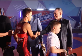 Ярких побед пожелал мэр Кудрявцев участникам турнира по греко-римской борьбе