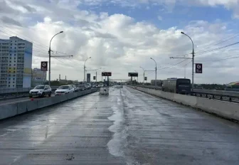 Центральные полосы Димитровского моста забетонировали на 68%