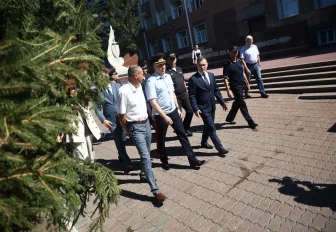 Благоустройство аллеи памяти героев МВД оценил мэр Новосибирска