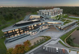 Отопление подвели к строящейся частной школе «Рост» в Новосибирске