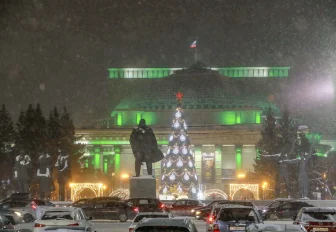 Новый год у главной ёлки Новосибирска встретили 4500 человек