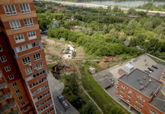 Провал грунта в Горском микрорайоне ликвидируют за три недели