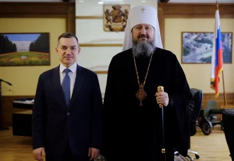 Митрополит Варфоломей заглянул в гости в мэрию Новосибирска