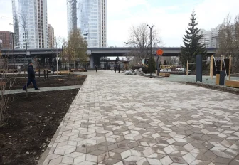 Крупной плиткой заменят асфальт на тротуаре от Бугаков-парка к ГПНТБ