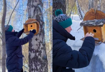 В Новосибирском зоопарке появился скворечник от известного актёра