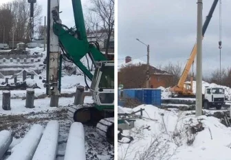 Мэр Кудрявцев: на пешеходном мосту через Транссиб начали бетонные работы